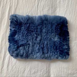 Tory Burch Rabbit Fur Funnel Infinity Scarf